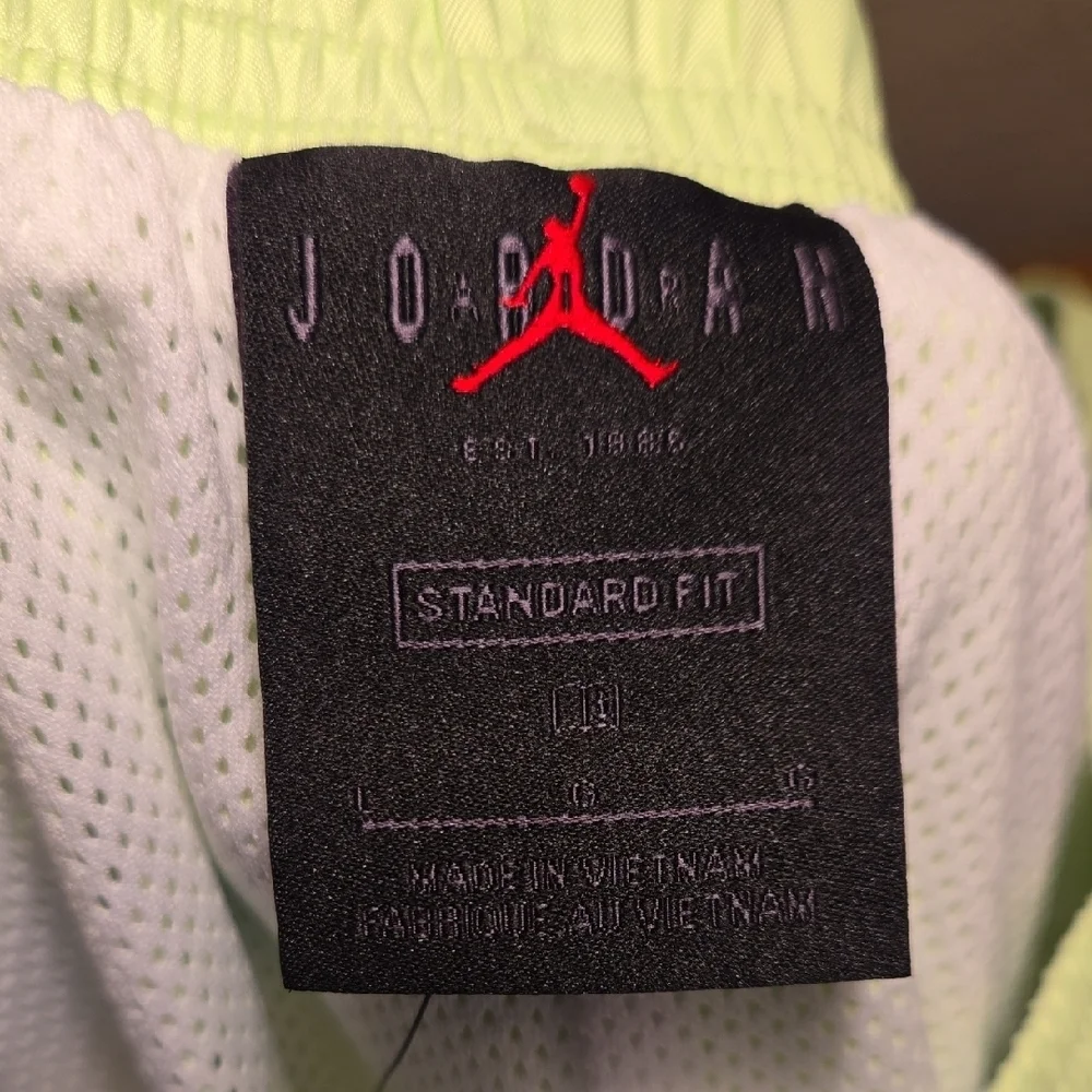 NWT Nike Jordan Neon Green Swim Trunks
